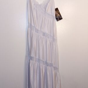 Elegant Light Blue Lace Chemise